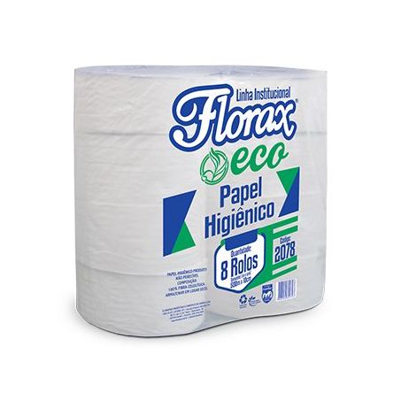 PAPEL HIG. FLORAX ECO C/8 300M X 10CM             