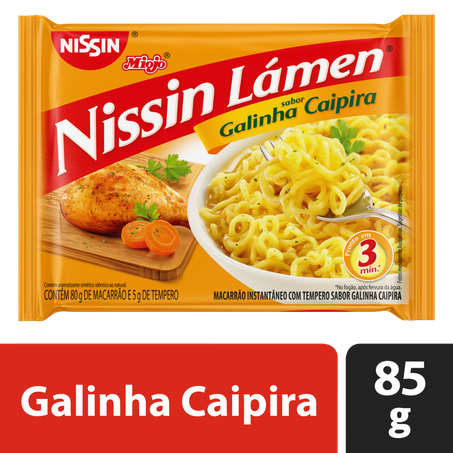 MACARRÃO NISSIN LÁMEN INSTANTÂNEO GALINHA CAIPIRA 85G 360-4