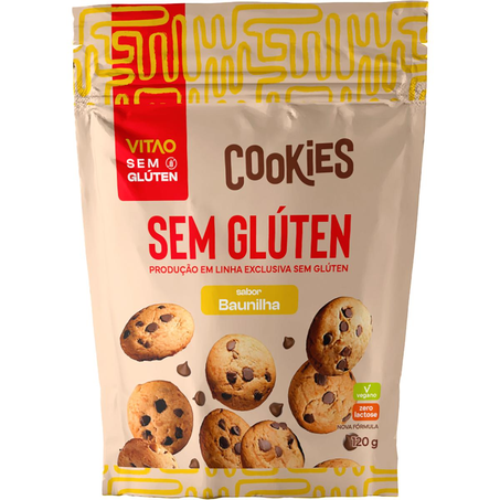 Cookie Vitao 120g - Sem Glúten - Baunilha