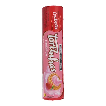 Biscoito Recheado Tortinhas Morango Isabela 140G 360-0