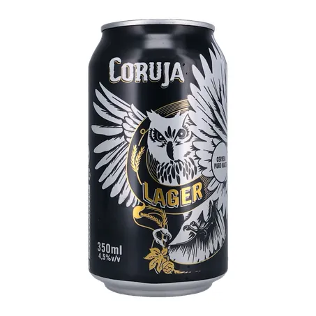 Cerveja Coruja Lager Lata 350Ml 360-1