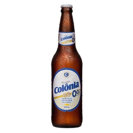 Cerveja colonia zero alcool 600ml