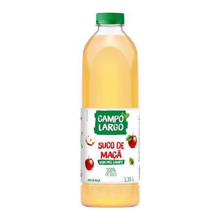 SUCO DE MAÇÃ INTEGRAL 1,35L CAMPO LARGO PET