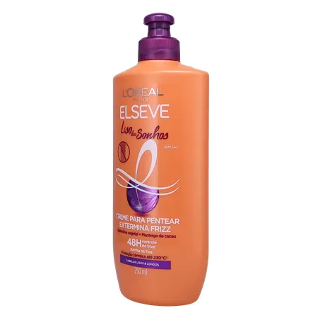Creme para Pentear L'oréal Paris Elseve Liso dos Sonhos Extermina Frizz Frasco 250ml 360-3