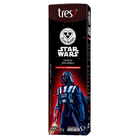 Café capsula espresso dart vader 3 corações 80g