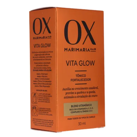 Tônico Capilar Fortalecedor Mari Maria Ox Vita Glow Frasco com 30Ml 360-32