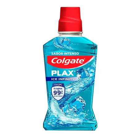 Enxaguante Bucal Antisséptico Colgate Plax Ice Infinity Frasco 500ml