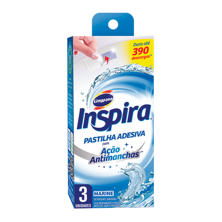 Detergente Sanitário Limppano Pastilha Adesiva Marine 3un 
 