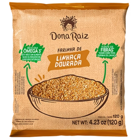 FARINHA DONA RAIZ LINH DOURADA 120G