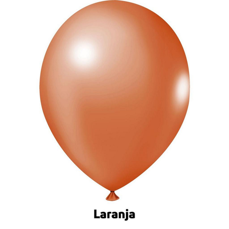BALÃO LISO JOY LARANJA 50UN