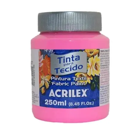 TINTA TECIDO ACRILEX ROSA 37ML