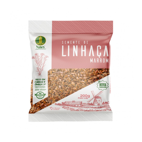 SEMENTE DE LINHACA MARRON NATUS 200G