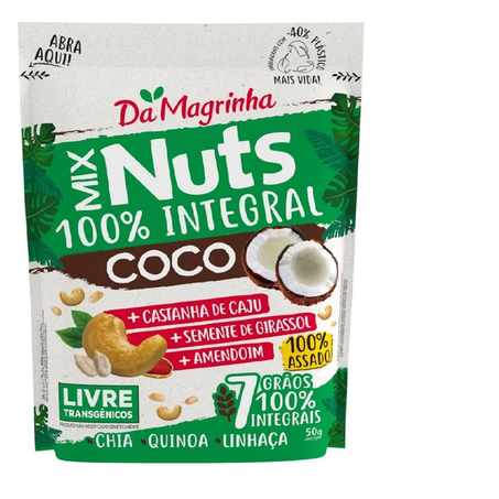 Mix nuts coco 7 grãos da magrinha 50g