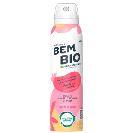 Desodorante aerosol bem bio 150ml transpirante floral