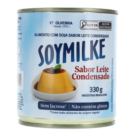 Alimento À Base de Soja Soymilke Sabor Leite Condensado Sem Lactose Lata 330gr 360-35