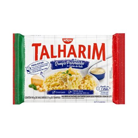 Massa Instantânea Nissin 99g - Talharim - Queijo com Creme de Leite