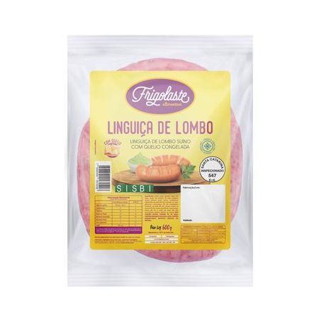 FRIGOLASTE LINGUICA DE LOMBO C/QUEIJO 600 G       