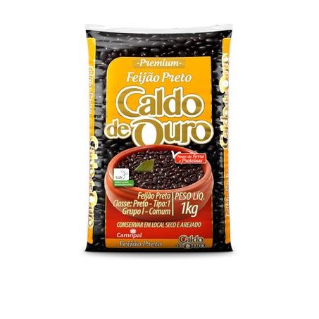 Feijao Preto Caldo De Ouro T1 1KG