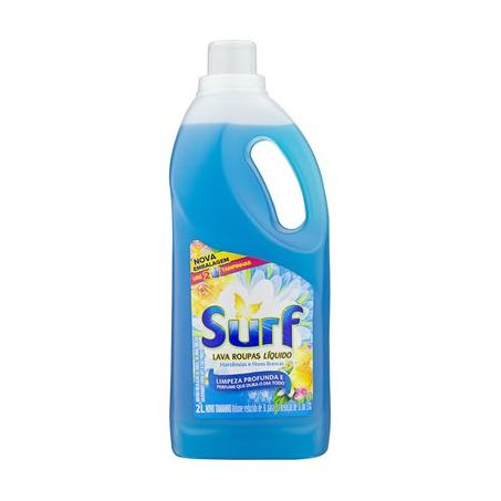 Sabão Líquido Surf Hortênsias E Flores Brancas Embalagem 2LT