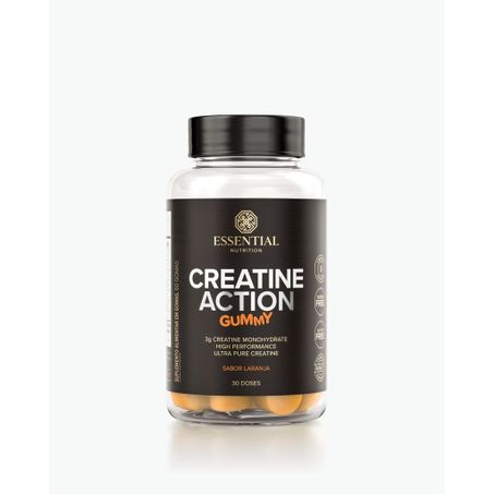 SUPLEMENTO CREATINE ESSENTIAL ACTION GUMMY LARANJA 240G