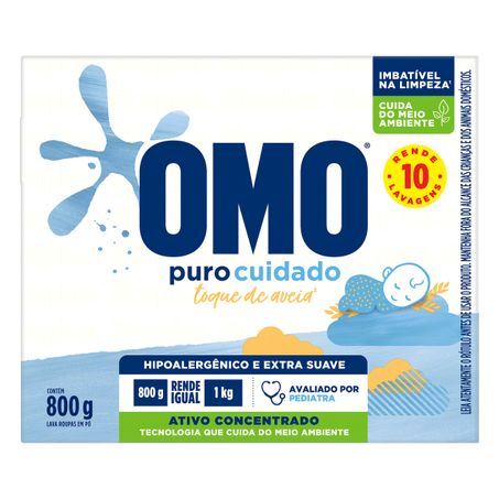 Sabão em pó puro cuidado omo