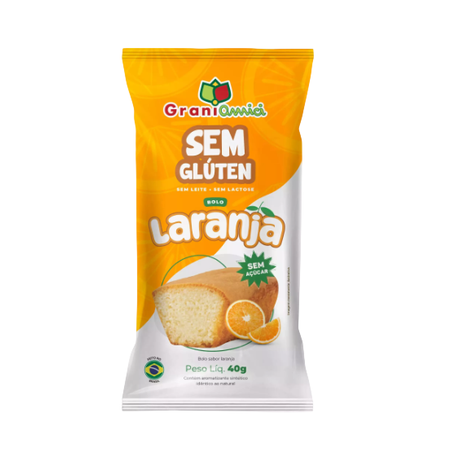 Bolinho de Laranja Grani Amici 40g