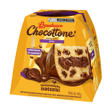 PANETTONE CHOCOTTONE BAUDUCCO TRUFA 450G