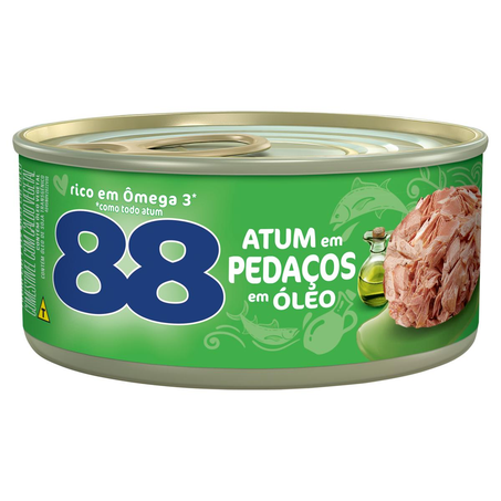 Atum 88 140g - Pedaços - Óleo