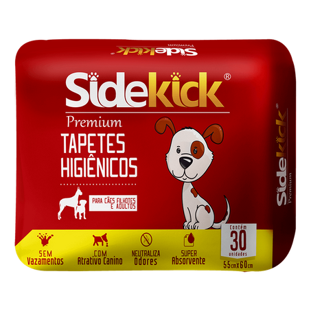Tapete higienico sidekick para caes com 7