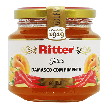 Geleia gourmet ritter damasco com pimenta 290g