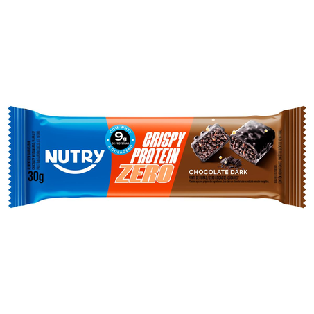 Barra de Proteína Nutry 30g - Chocolate Dark - Zero