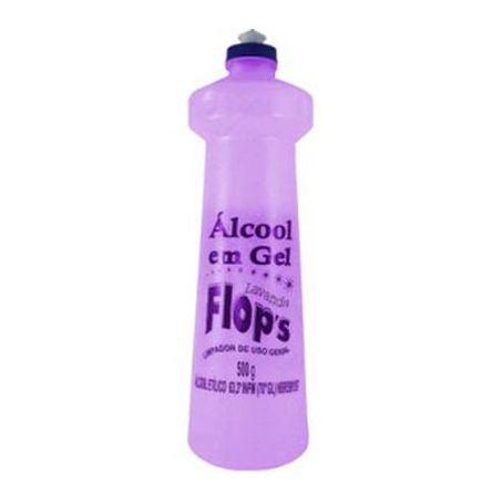 ALCOOL GEL FLOPS 500ML LAVANDA 