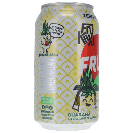 BEBIDA FRUKI GUARANÁ ABACAXI ZERO AÇÚCAR LATA 350ML 360-29