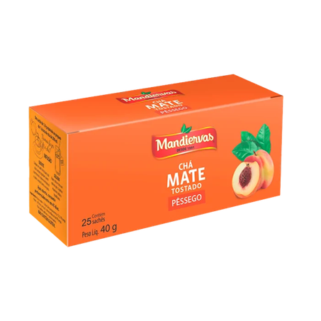 Chá Mate Mandiervas Pêssego Caixa 40g 
 