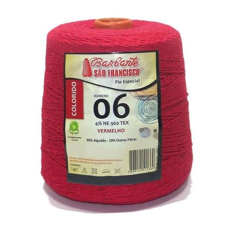 BARBANTE SAO FRANCISCO COLOR VERMELHO N6 705M