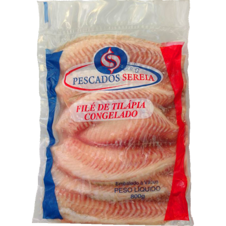 File de Tilapia Sereia 800g S Espinhos Congelado
