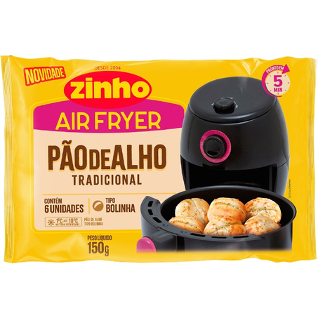 Pão De Alho Tradicional Para Airfryer Zinho 150g