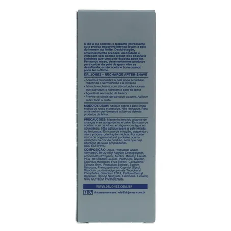 Gel Pós-Barba Dr. Jones Energizante Caixa 75ml 360-18