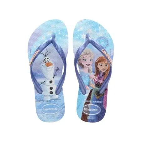 Chinelo Infantil Havaianas Slim Princess Roxo Fantasia 33/34 0UN