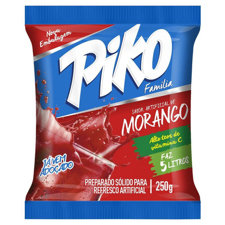 Refresco em po apti piko familia morango 250g