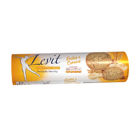 Biscoito levit tb ban e cereais 145g