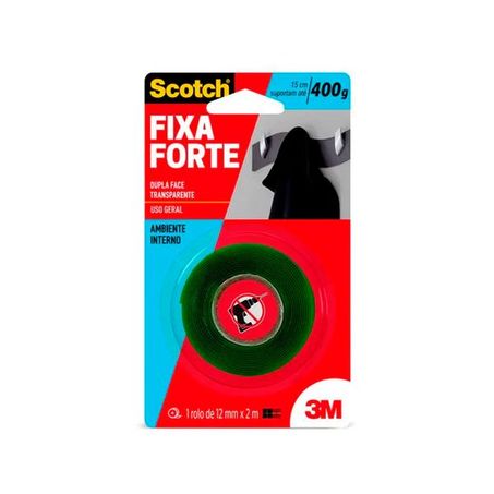 Fita fixa forte scoth fixa forte 12mmx2mt