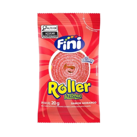 BALA ROLLER AZEDINHO MORANGO FINI 20 G            