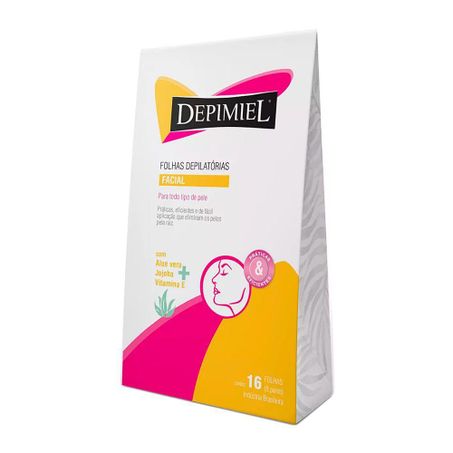 Depilaçao Depimiel C/4 Folhas Prontas Facial