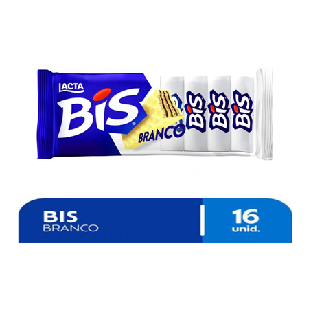 WAFER BIS LACTA BRANCO LAKA 100,8G