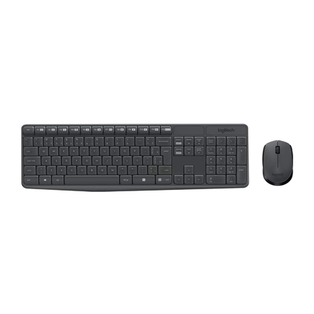 TECLADO E MOUSE S/ FIO MK235 PRETO LOGITECH