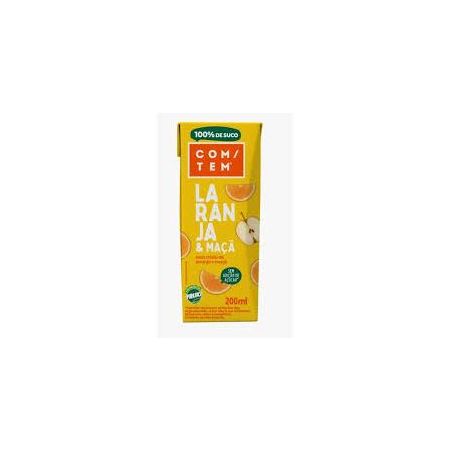 Suco de laranja com/tem caixa 200ml