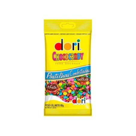 Pastilha confeitada dori chococandy 80g