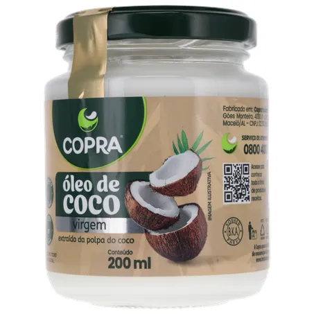 Oleo de coco copra virgem 200ml 360-3
