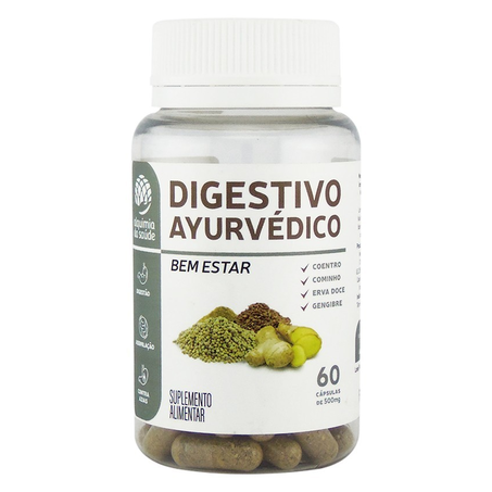 SUPLEMENTO ALIMENTAR DIGESTIVO AYURVÉDICO ALQUIMIA DA SAÚDE